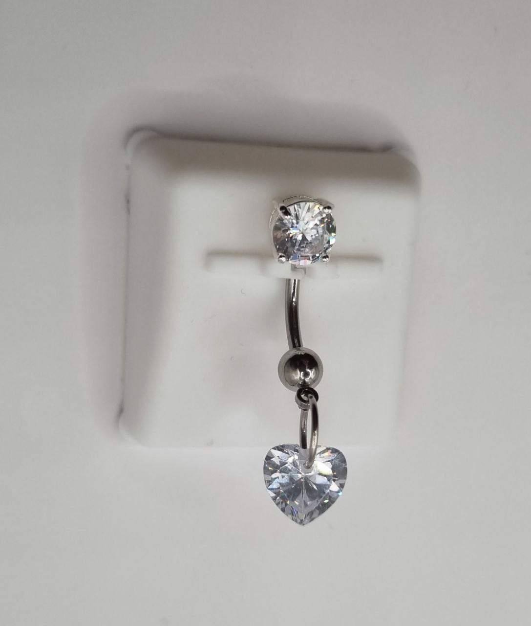 Heart Belly Bar - Clear