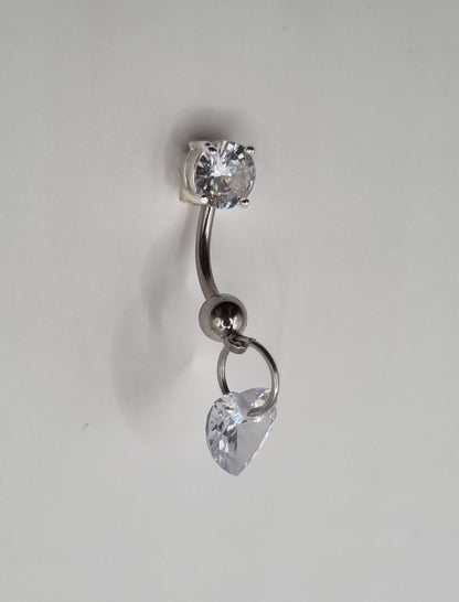 Heart Belly Bar - Clear